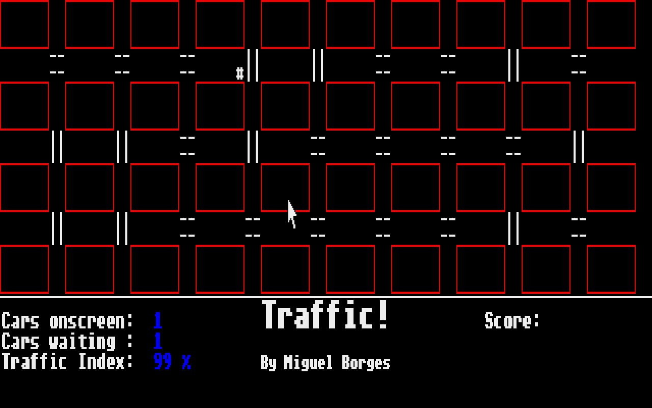Traffic! atari screenshot